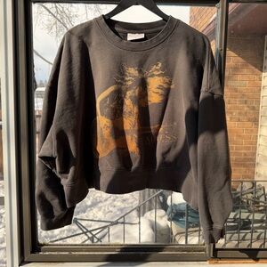Taylor Swift Black Sweatshirt with Gold 'Fearless' Label